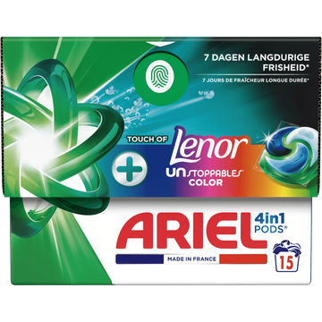 Ariel 4in1 PODS Unstoppables, Wasmiddel Capsules 15