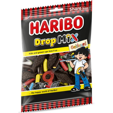 Haribo Drop Mix Gekleurd 250g