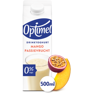 Optimel Drinkyoghurt Mango Passievrucht 0% Vet 500ml