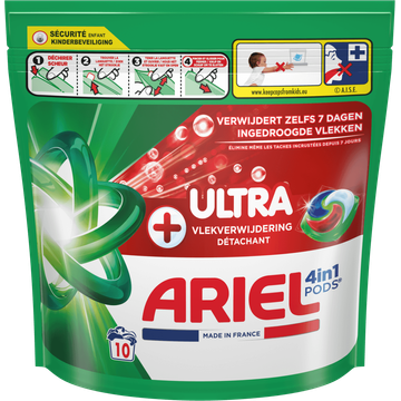 Ariel All-in-1 Pods Wasmiddel +Ultra, 10 Wasbeurten