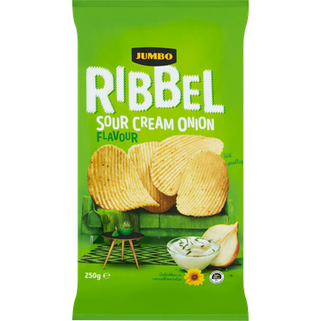 Jumbo Ribbel Sour Cream Onion 250 g