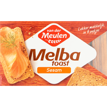 Van der Meulen Melba Toast Sesam 120 g