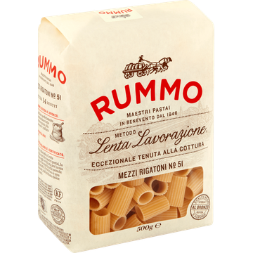Rummo Metodo Lenta Lavorazione Mezzi Rigatoni № 51 500 g