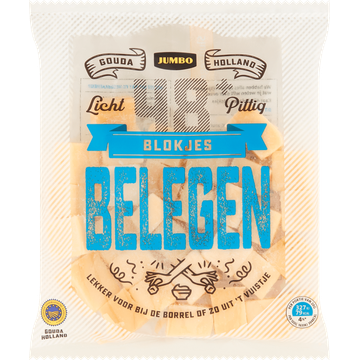Jumbo Blokjes Belegen  48+ 200 g