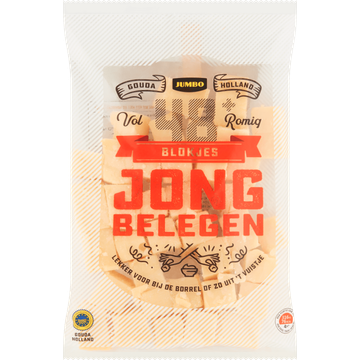 Jumbo Blokjes Jong Belegen Kaas 48+ 300 g