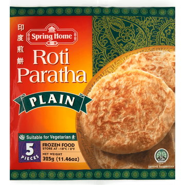 Spring Home Roti Paratha Plain 5 Stuks 325g