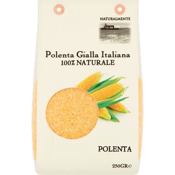Naturalmente Polenta Gialla Italiana 100% Naturale 250 g