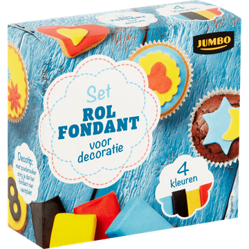 Jumbo Set Rolfondant voor Decoratie 4 x 75 g