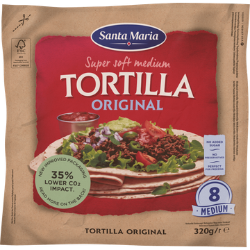 Santa Maria Tortilla Wraps Medium 8 Stuks 320 g