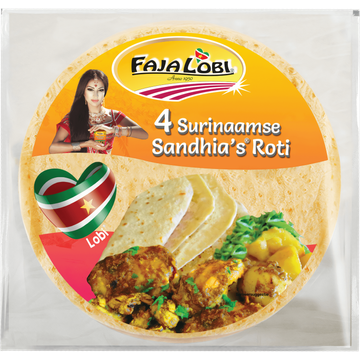 Faja Lobi Sandhia's Roti 4 Stuks 280 g