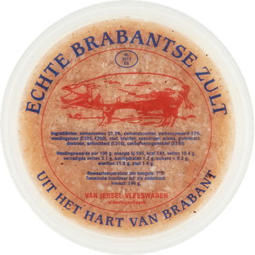 Van Iersel Vleeswaren Echte Brabantse Zult 240 g