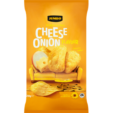 Jumbo Knapperige Chips Cheese Onion 250 g