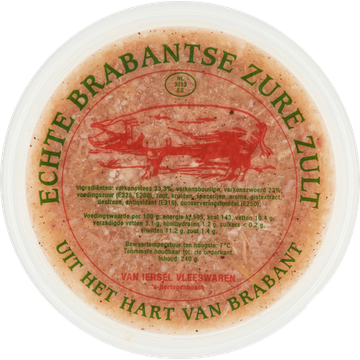Van Iersel Vleeswaren Echte Brabantse Zure Zult 240 g