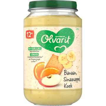 Olvarit Banaan Sinaasappel Koek 12+ Maanden 200 g