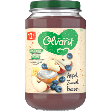 Olvarit Appel Zuivel Bosbes 12+ Maanden 200 g