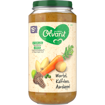 Olvarit Wortel Kalfsvlees Aardappel 15+ Maanden 250 g