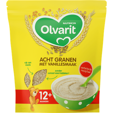 Olvarit Acht Granen met Vanillesmaak 12+ Maanden 200 g