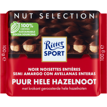 Ritter Sport Puur Hele Hazelnoot 100 g