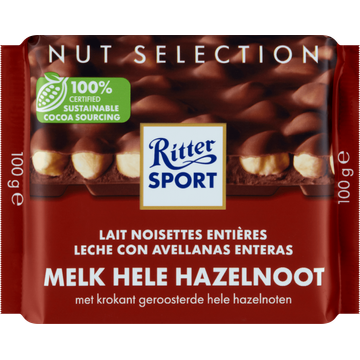 Ritter Sport Melk Hele Hazelnoot 100 g