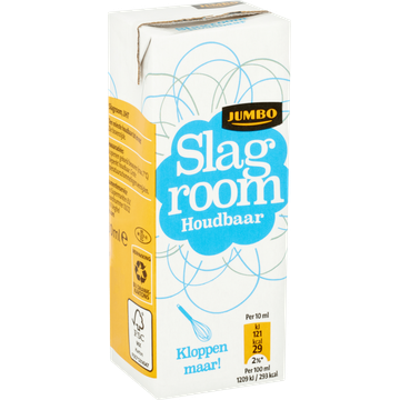 Jumbo Verse Ongeklopte Slagroom 250 ML