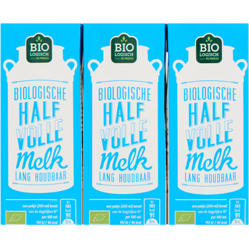 Jumbo Biologische Halfvolle Melk 3 x 200 ml