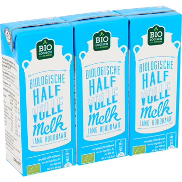 Jumbo Biologische Halfvolle Melk 3 x 200 ml