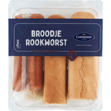 Compaxo Broodje Rookworst 330 g