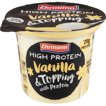 Ehrmann High Protein Vanilla & Topping with Protein 200 g