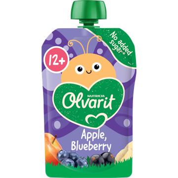 Olvarit Knijpfruit Appel Blauwe Bes 12+ Maanden 100 g