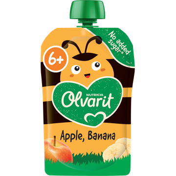 Olvarit Knijpfruit Appel Banaan 6+ Maanden 100 g