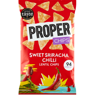 Proper Chips Sweet Sriracha Chilli Linzen Chips 85 g