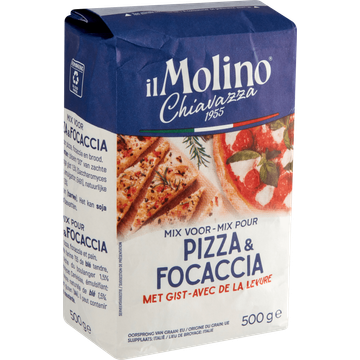 Il Molino Chiavazza Mix voor Pizza & Focaccia met Gist 500 g