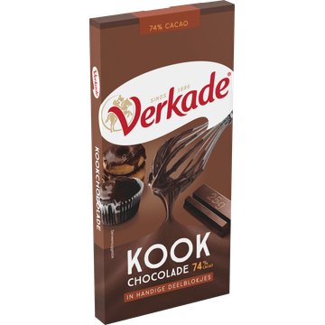Verkade Kookchocolade 74% cacao