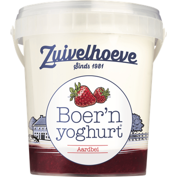 Zuivelhoeve Boer'n yoghurt® Aardbei 750 g