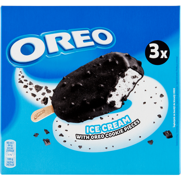 Oreo Ice Cream with Oreo Cookie Pieces 3 Stuks 192 g