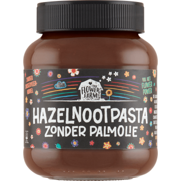 The Flower Farm Hazelnootpasta zonder Palmolie 375g