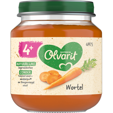 Olvarit Wortel 4+ Maanden 125 g