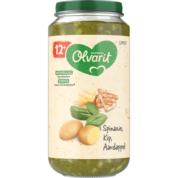 Olvarit Spinazie Kip Aardappel 12+ Maanden 250 g