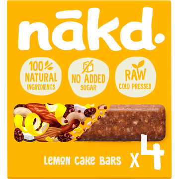 Nakd. Raw Fruitreep met noten Lemon Cake 35 g
