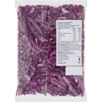 Jumbo Biologisch Gesneden Rode Kool 300 g 
