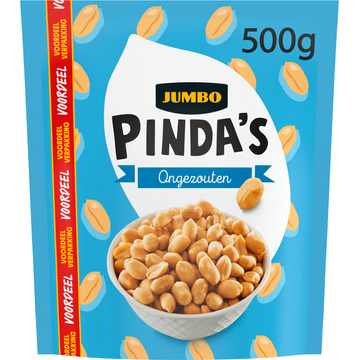 Jumbo Pinda's Ongezouten Voordeelverpakking 500 g