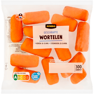 Jumbo Geschrapte Wortelen 300 g 