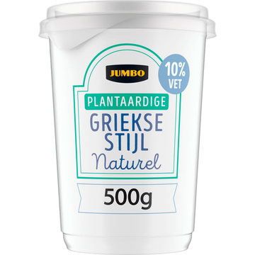 Jumbo Plantaardige Griekse Stijl Naturel 10% Vet 500 g