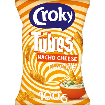 Croky Tubes Nacho Cheese Flavour 100 g
