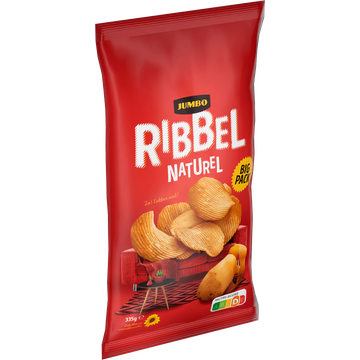 Jumbo Ribbelchips Naturel 335 g