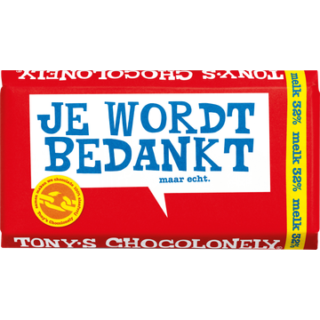 Tony's Chocolonely Melk 180 g