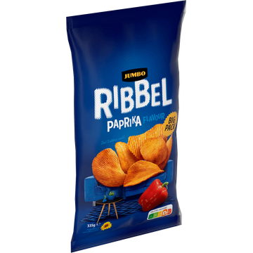 Jumbo Ribbel Chips Paprika Smaak 335 g