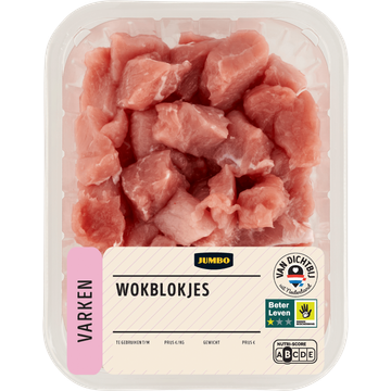 Jumbo Varkens Wokblokjes 350 g