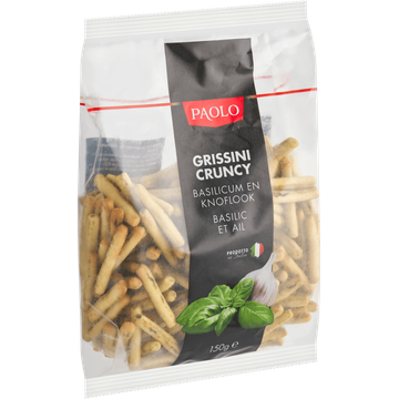 Paolo Grissini Cruncy Basilicum en Knoflook 150 g