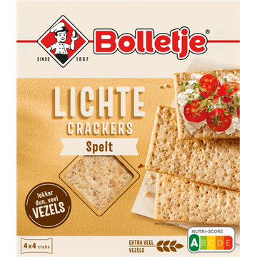 Bolletje Lichte Crackers Spelt 4 x 4 Stuks 190 g